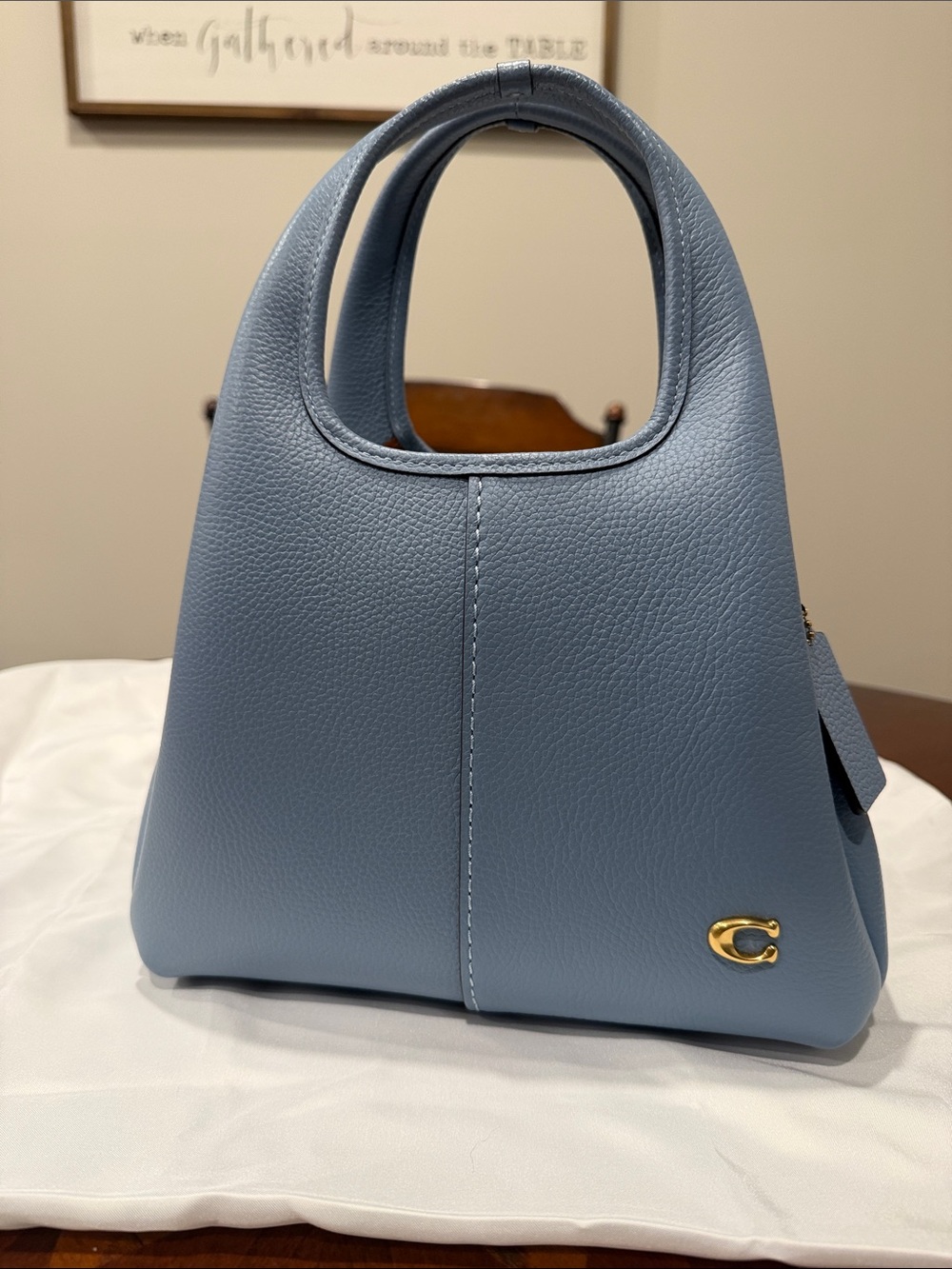 Coach Lana 23 Bluebell Top-Handle Women’s Bag with Gold Accent